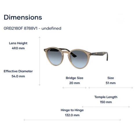  Kính Mát  Ray-Ban 0RB2180F – Tem Chính Hãng Luxottica 