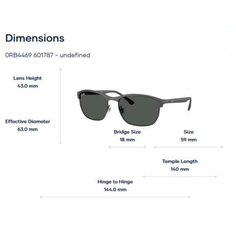  RayBan 0RB4469 Polarized Ultra Lenses Kính Mát Nửa Khung – Tem Chính Hãng Luxottica 