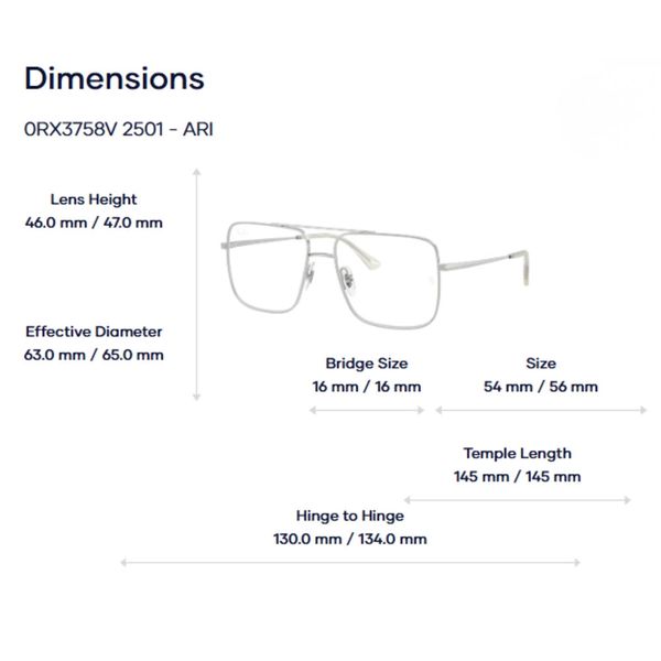 RayBan Ari Optics 0RX3758V Gọng Kính Vuông