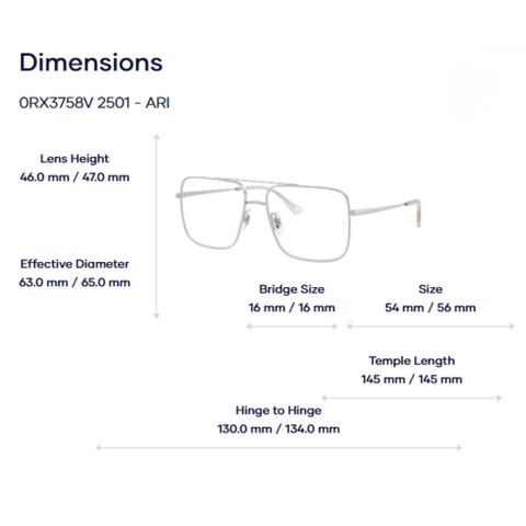  RayBan Ari Optics 0RX3758V Gọng Kính Vuông – Tem Chính Hãng Luxottica 