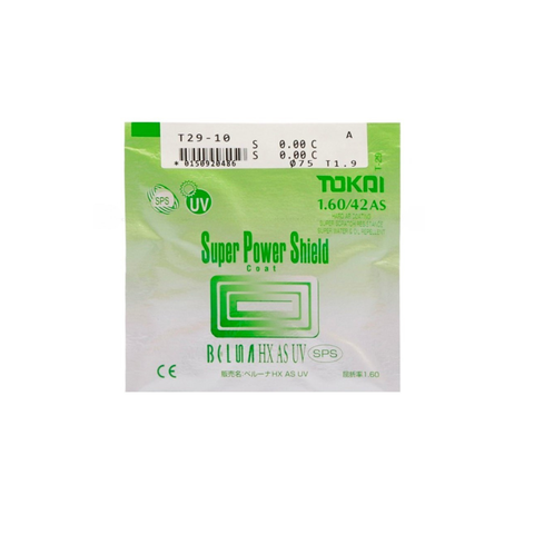  Tròng Kính Tokai Super Power Shield 1.60/1.70 AS SPS UV400 - Nhật Bản Siêu Mỏng Chính Hãng 