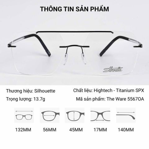  Silhouette The Wave 5567 Kính Không Gọng – Tem Chính Hãng 101 