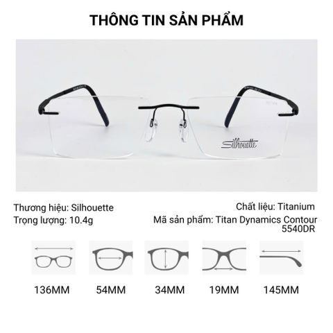  Kính Không Gọng Silhouette Titan Dynamics Contour 5540DR – Tem Chính Hãng 101 