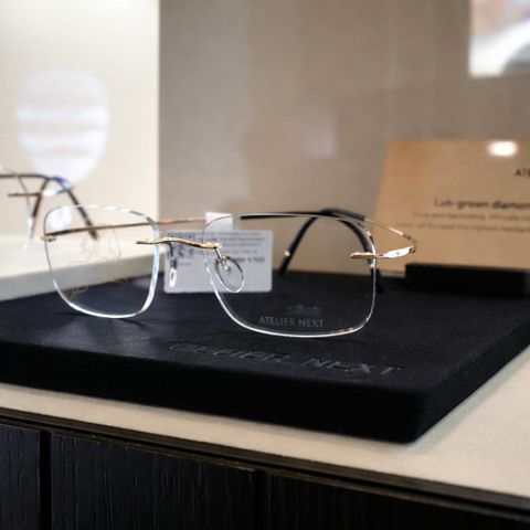  Silhouette Titan Minimal Art d’Or L027 Kính Không Gọng Mạ Vàng 23K – BST Atelier Next Phiên Bản Đặc Biệt 2026 