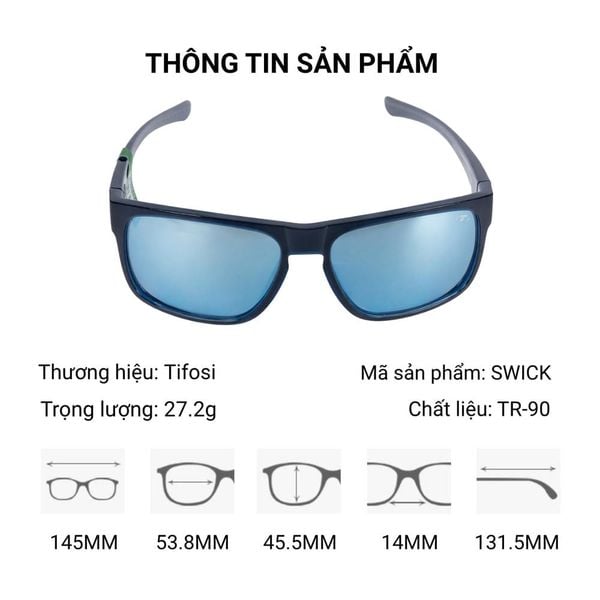  Kính Mát Thể Thao Tifosi SWICK - Lắp Được Độ Cận Loạn 