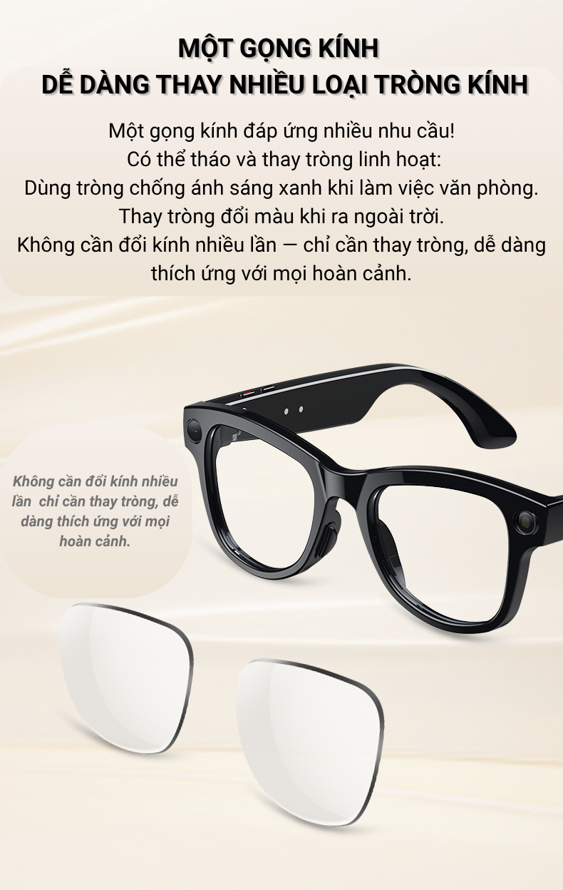  Aison M02 Kính Thông Minh Dịch Thuật AI, Camera 08, Hộp Sạc, Tuyển Phát Wifi, Nghe Gọi 