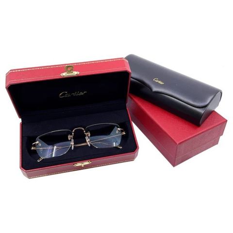  Cartier CT0379O Kính Không Gọng Đúc Vàng Nguyên Khối 18K – Tem Chính Hãng Vinaoptic 