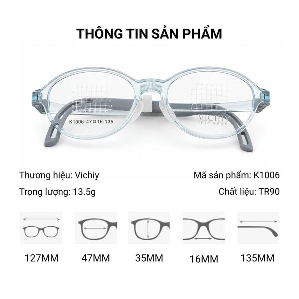 Vichiy K1006 Gọng Kính Trẻ Em - Tem Chính Hãng
