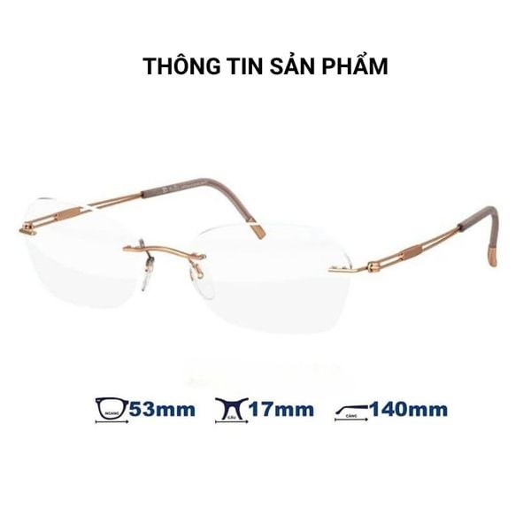 Silhouette L019AP Kính Không Gọng Mạ Vàng 23K