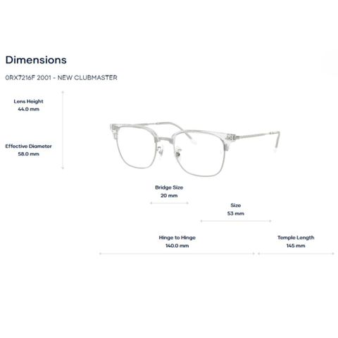  Rayban 0RX7216F Gọng Kính Nửa Khung – Tem Chính Hãng Luxottica 