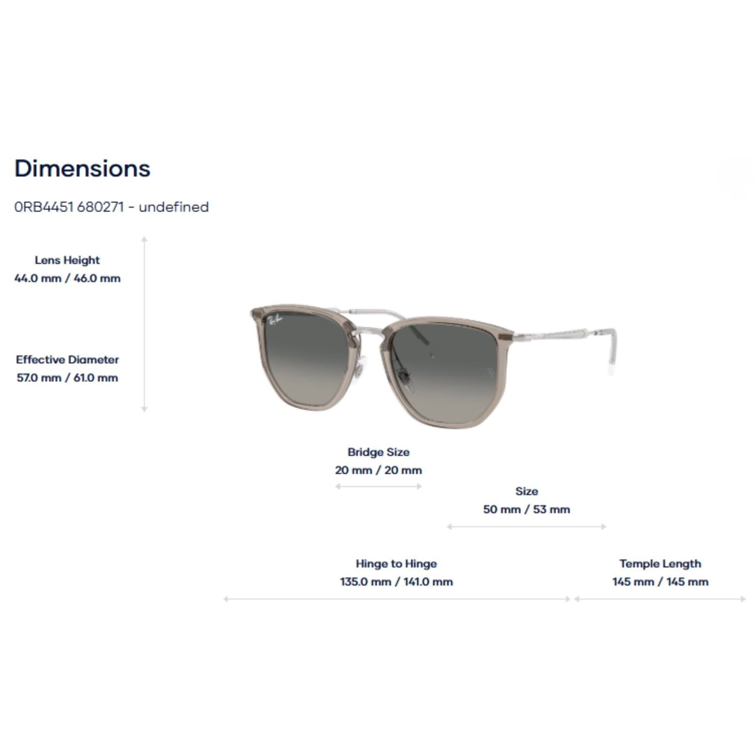  Kính mát RayBan 0RB4451 - Tem Chính Hãng Luxottica 