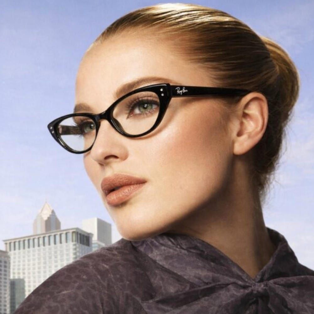  RayBan & Jennie 0RX5449D Gọng Kính Mắt Mèo – Tem Chính Hãng Luxottica 
