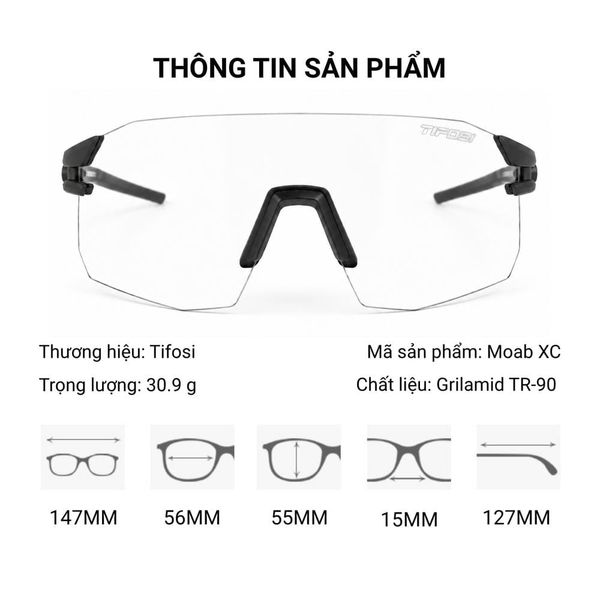 Kính Mát Thể Thao Không Gọng Tifosi Moab XC – Chính Hãng
