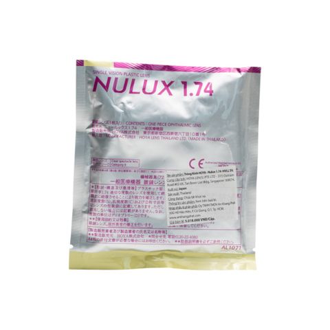  Tròng Kính Siêu Mỏng Hoya Nulux 1.74HVLL Cao Cấp 