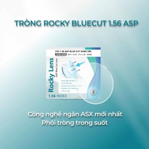  Rocky Safe 1.60 BlueSelect – Tròng Kính Chống Ánh Sáng Xanh Cao Cấp 