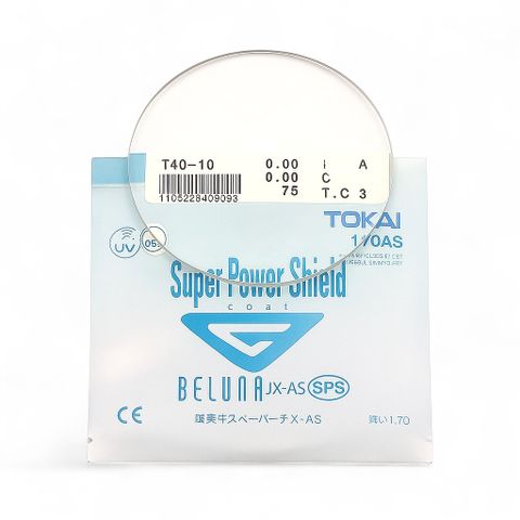  Tròng Kính Tokai Super Power Shield 1.60/1.70 AS SPS UV400 - Nhật Bản Siêu Mỏng Chính Hãng 