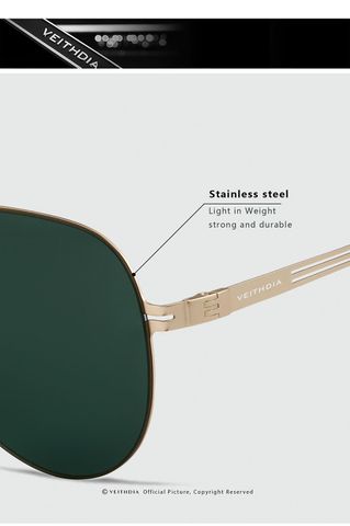  Veithdia 8211 Kính Mát Aviator Phân Cực Polarized 