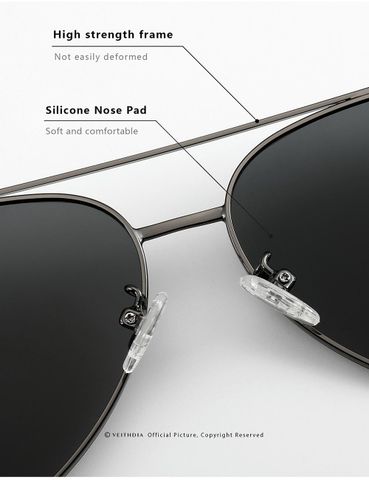  Veithdia 8255 Kính Mát Aviator Phân Cực Polarized 