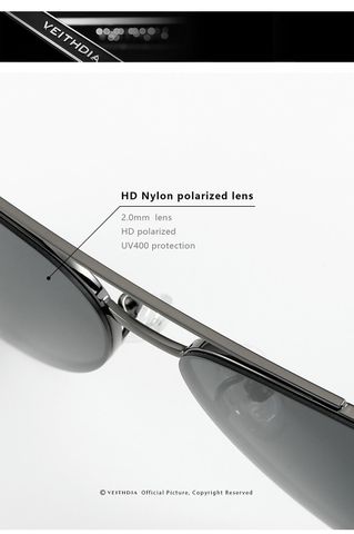  Veithdia 8255 Kính Mát Aviator Phân Cực Polarized 