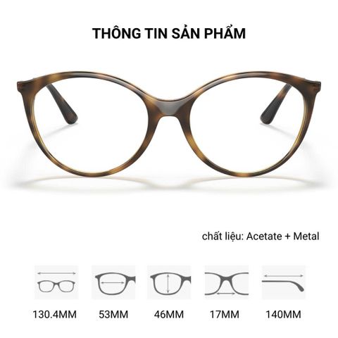  Gọng Kính Mắt Mèo Vogue 0VO5387F – Tem Chính Hãng Luxottica 