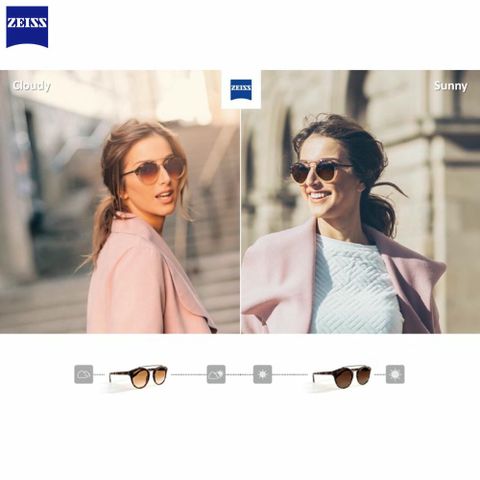  Zeiss AdaptiveSun Polarized Digital Light 2 3D Tròng Kính Râm Phân Cực Đổi Màu với Lớp Phủ DuraVision Gold 