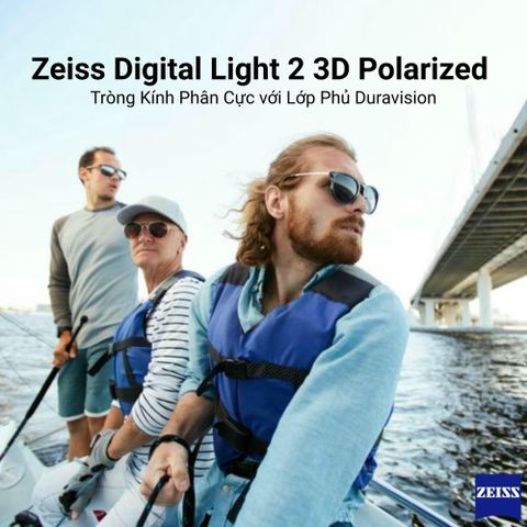  Zeiss Digital Light 2 3D Polarized Tròng Kính Phân Cực với Lớp Phủ Duravision 