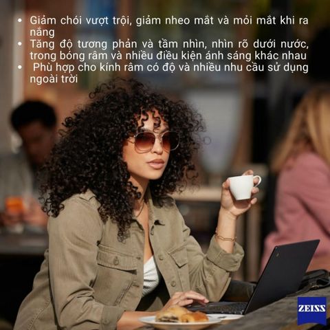  Zeiss Digital Light 2 3D Polarized Tròng Kính Phân Cực với Lớp Phủ Duravision Gold 