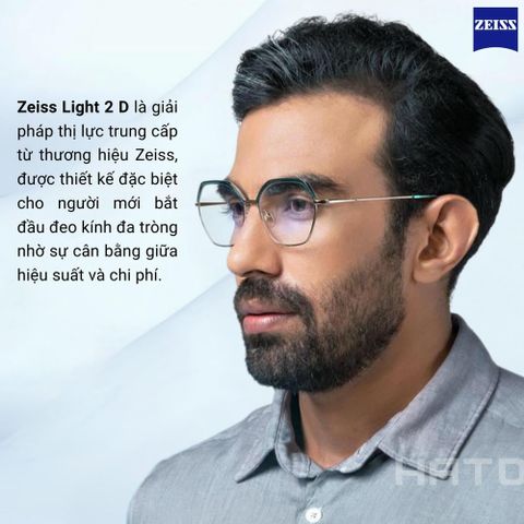  Zeiss Light 2 D Tròng Kính Đa Tròng UVProtect với Lớp Phủ DuraVision Gold 
