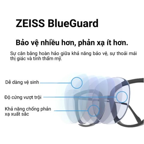  Zeiss Light 2 D Tròng Kính Đa Tròng UVProtect với Lớp Phủ DuraVision Gold 