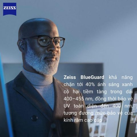  Zeiss SmartLife Individual PhotoFusion X DuraVision Platinum Kính Đơn Tròng Đổi Màu Tích Hợp BlueGuard 