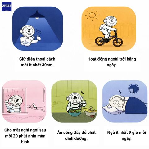  Zeiss MyoKids PhotoFusion X – Tròng Kính Đổi Màu Trẻ Em Kiểm Soát Cận Thị 