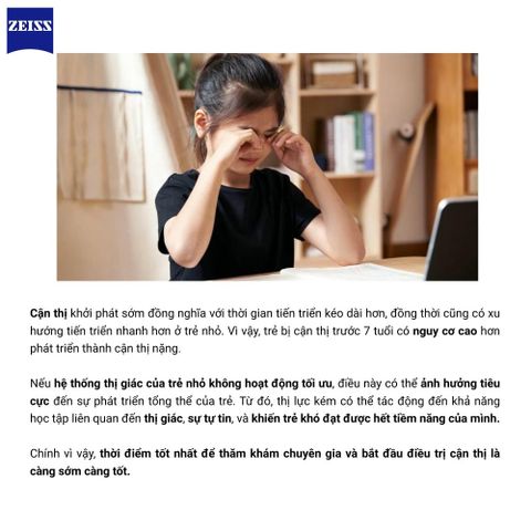  Zeiss MyoKids PhotoFusion X – Tròng Kính Đổi Màu Trẻ Em Kiểm Soát Cận Thị 