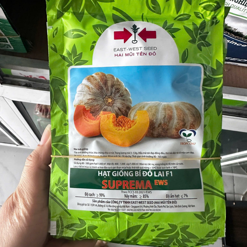 Hạt giống Bí đỏ lai F1 SUPREMA East-West Seed (Hai Mũi Tên Đỏ) - Gói 20 gram