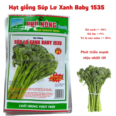 Hạt giống Súp lơ xanh baby 1535 - Gói 0.1 gram