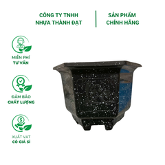 Chậu nhựa lục giác giả đá trồng cây