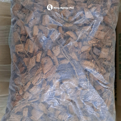 Giá thể vỏ dừa cắt miếng trồng lan đã qua xử lý - Túi 5dm3