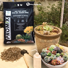 Giá Thể Trộn Sẵn Chuyên Nghiệp Trồng Sen Đá, Xương Rồng - PROMIX - Bao 6kg - Tại CH Hà Nội