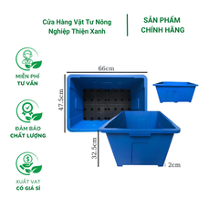 Chậu Aquaponics 70L chuyên trồng rau củ quả, cây ăn trái - Không logo