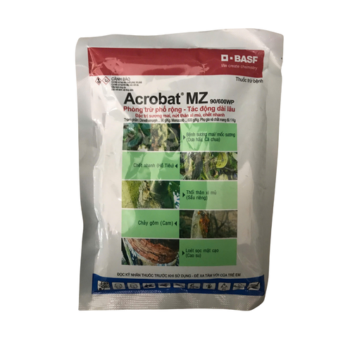 Thuốc trừ bệnh Acrobat MZ 90/600WP (Gói 100g) – Đặc trị sương mai, chết nhanh, thối thân xỉ mủ