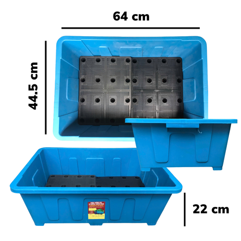 Chậu trồng rau Aquaponics 45L – Chậu nhựa cứng trồng rau củ quả tại nhà