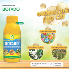 Phân bón vi lượng BOTADO chống rụng trái, nứt trái - Chai 500ml