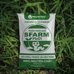 Phân trùn quế cao cấp Sfarm đã qua xử lý - Chuyên bón cho rau sạch, kiểng lá và hoa hồng