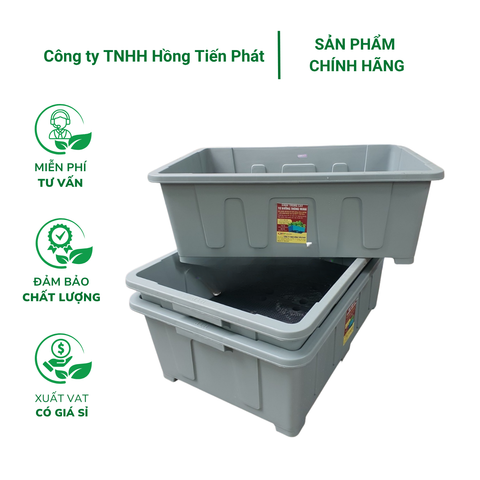 Chậu trồng rau Aquaponics 45L – Trồng rau củ quả, cây ăn trái tại nhà