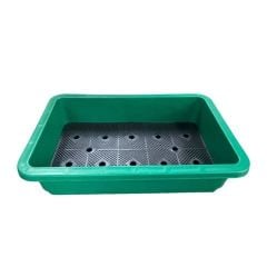 Chậu trồng rau hình chữ nhật 63x41x16cm - Nhựa PP bền màu, thoát nước tốt