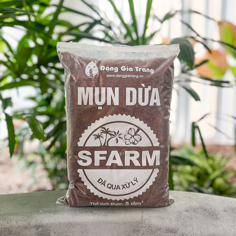 Mụn dừa SFARM đã qua xử lý – Tơi xốp, giữ ẩm cực tốt, trồng rau sạch