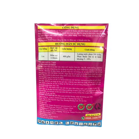 Thuốc trừ bệnh Kamycinusa 76WP (Gói 25 gram)- Trị bệnh đốm sọc, bạc lá, lép hạt