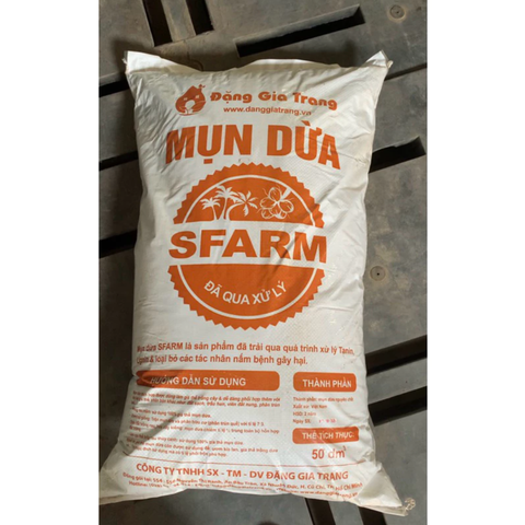 Mụn dừa SFARM đã qua xử lý – Tơi xốp, giữ ẩm cực tốt, trồng rau sạch