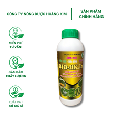 Nấm 3 màu BIO-HK. INS (Chai 1 Lít) - Phòng ngừa nấm, vi khuẩn, tuyến trùng, sâu tơ, vẽ bùa, ruồi, rầy, rệp sáp