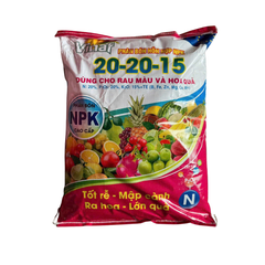 Phân VINAF NPK 20-20-15+TE (Túi 1kg) - Dùng cho rau màu và hoa quả- Tại CH Hà Nội