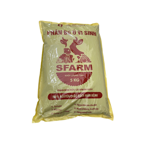 Phân bò ủ vi sinh SFARM – Phân hữu cơ cải tạo đất, tơi đất, giàu mùn